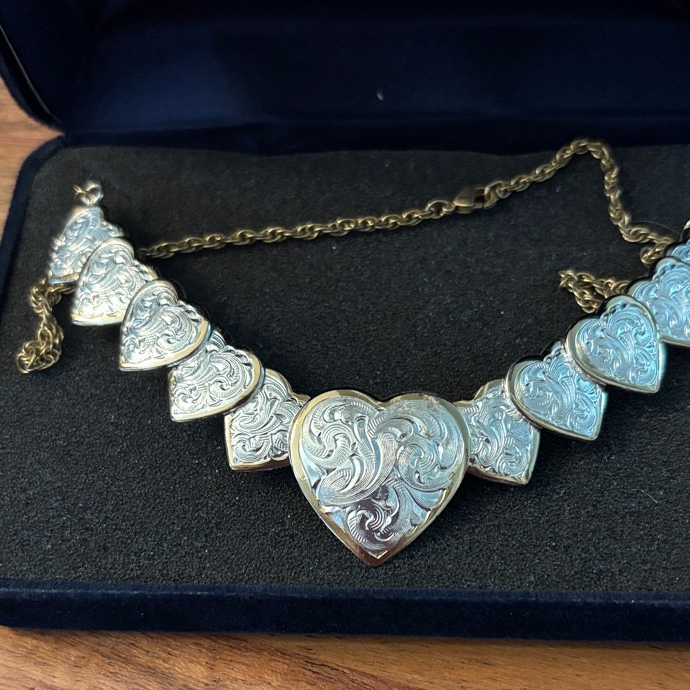 Montana Silversmiths Silver and Gold Heart Necklace